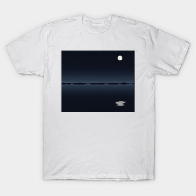 Dark Night T-Shirt by BeCreativeArts